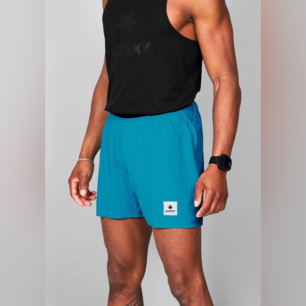 *NWT* Men’s slim fit 5” lightweight running shorts - Blue